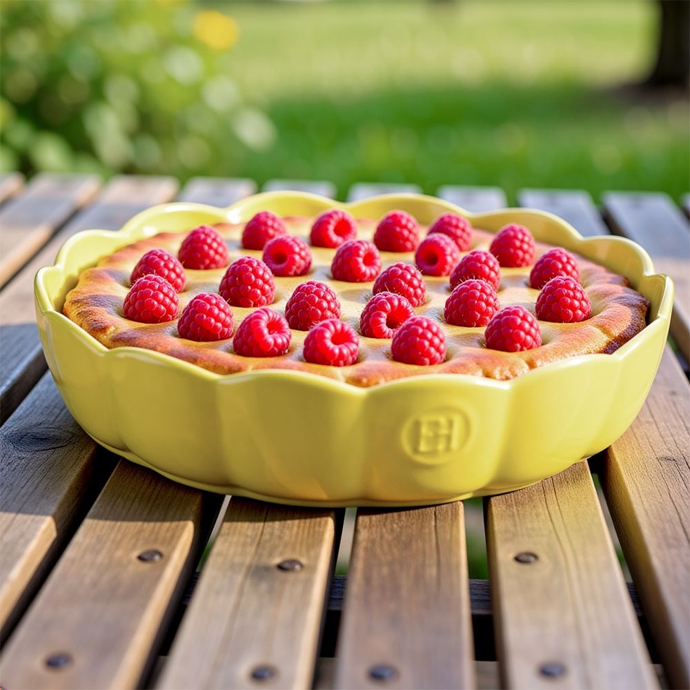 Emile Henry - Runde Kuchenform Ø 27 cm - Madeleine | Jaune Vanille