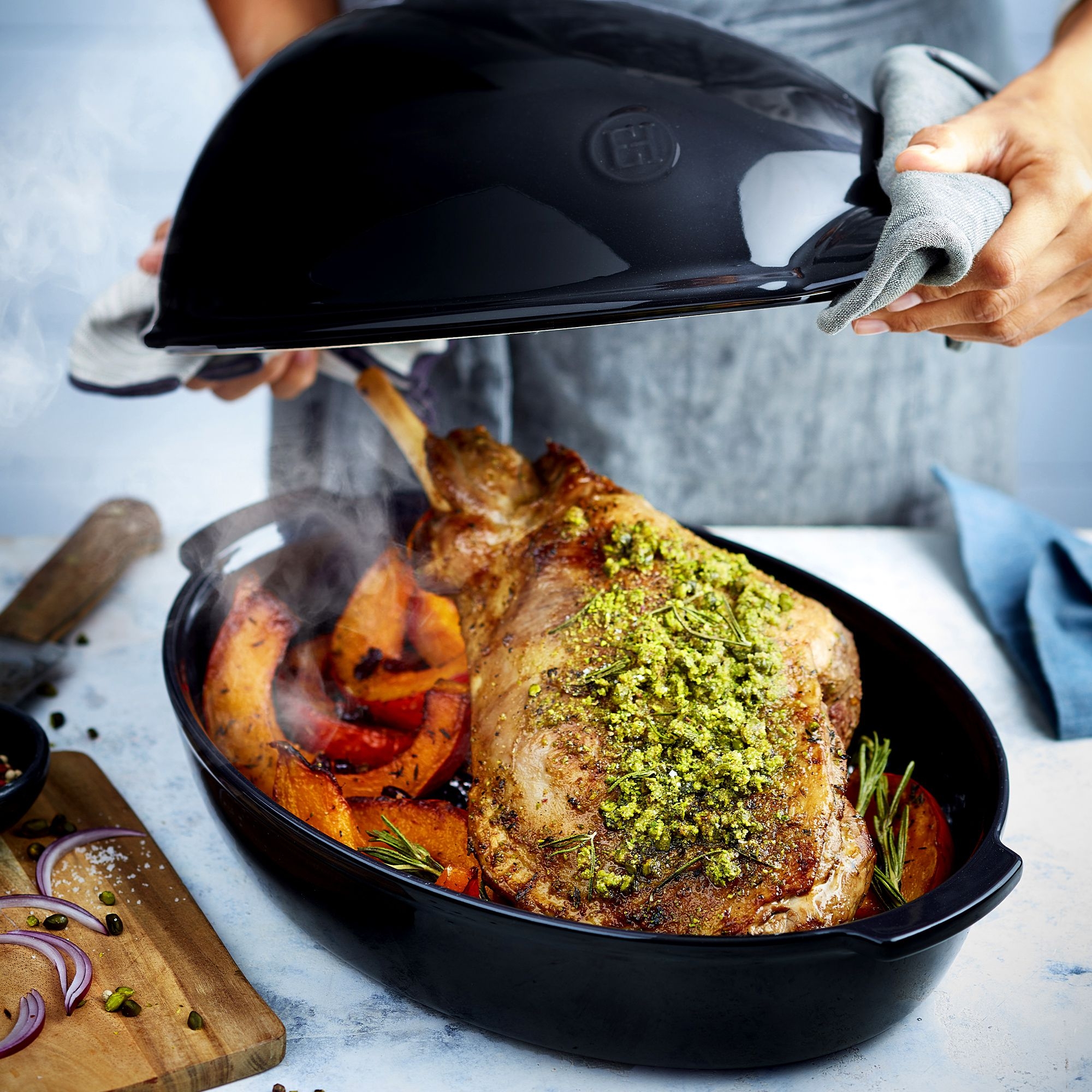 Emile Henry - Hähnchenbräter 8 L - Fusain Emile Henry - Hähnchenbräter 8 L - Fusain