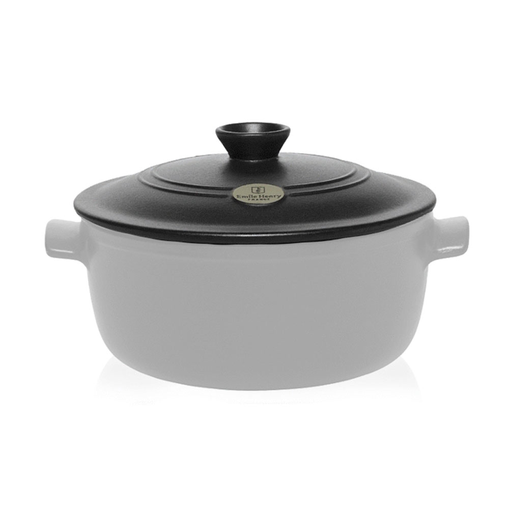 Emile Henry - Round stewpot Replacement Lid Ø 20 cm - Coal