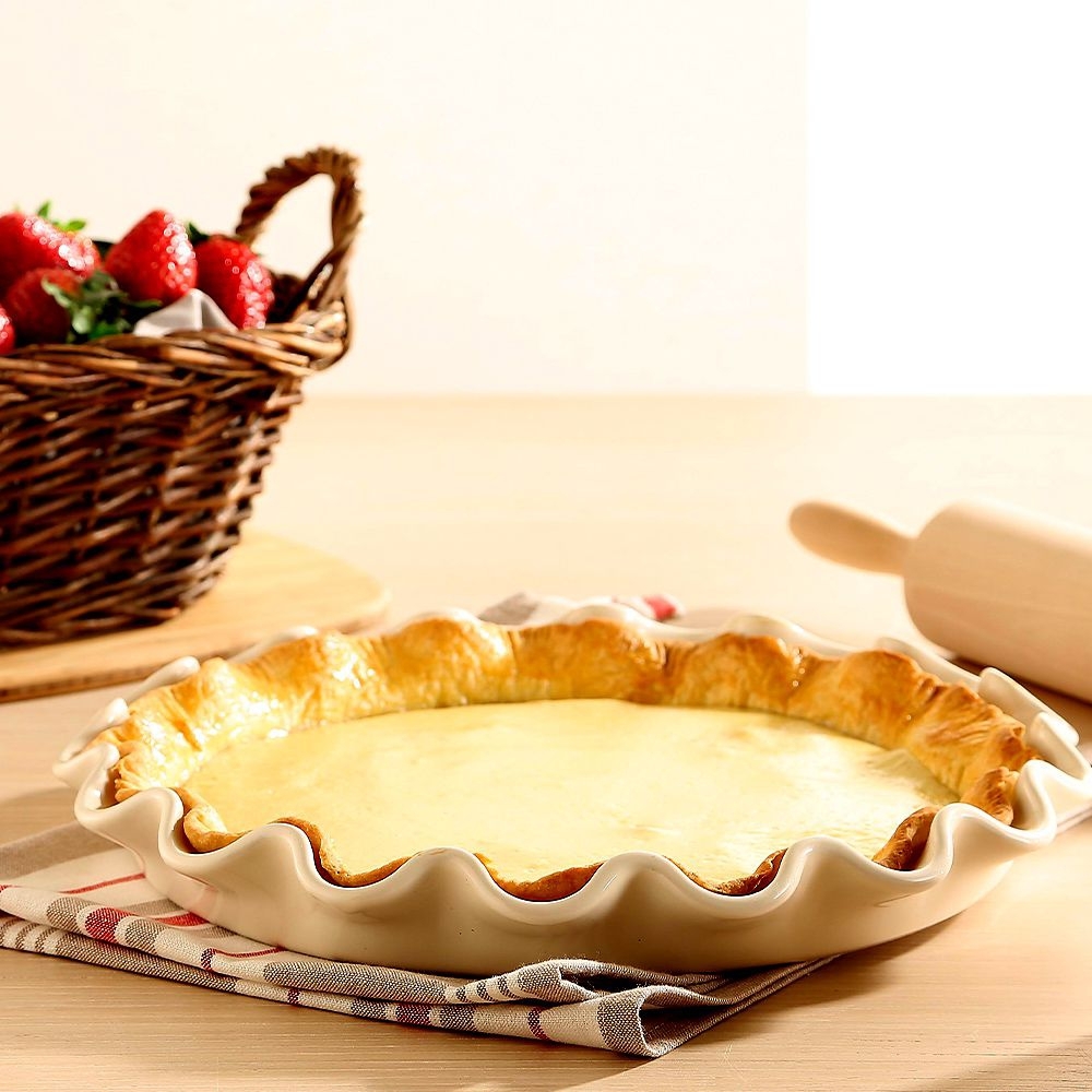 Tart Dish Clay Pie Dish Emile Henry Ruffled Tart Dish 32 Cm
