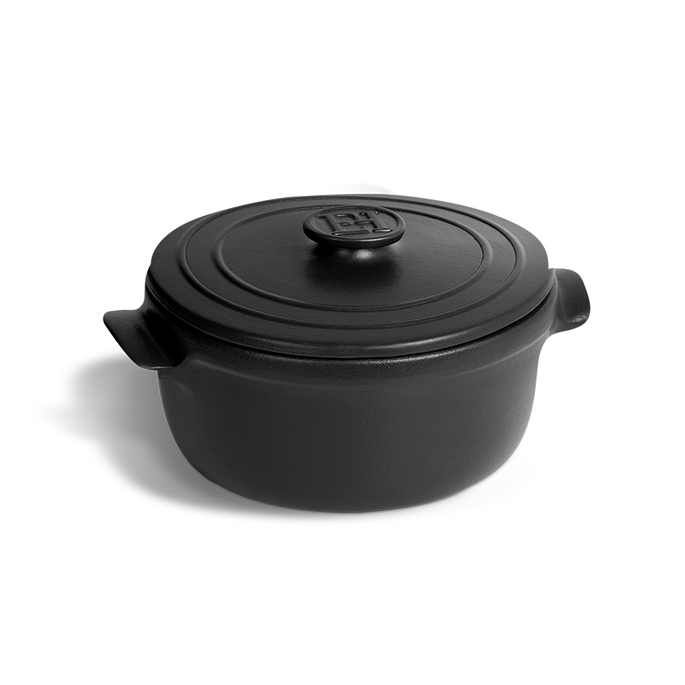Emile Henry - SOLO Mini-Kasserolle Ø 17 cm I 650 ml - Basalt