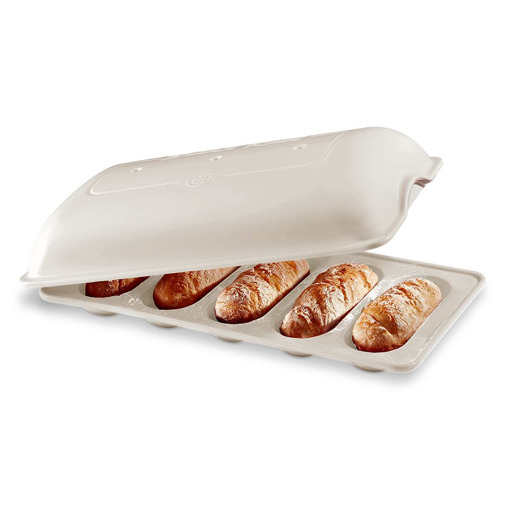 Emile Henry - Mini Baguette Set 39 x 23 cm - Lin Emile Henry - Mini Baguette Set 39 x 23 cm - Lin