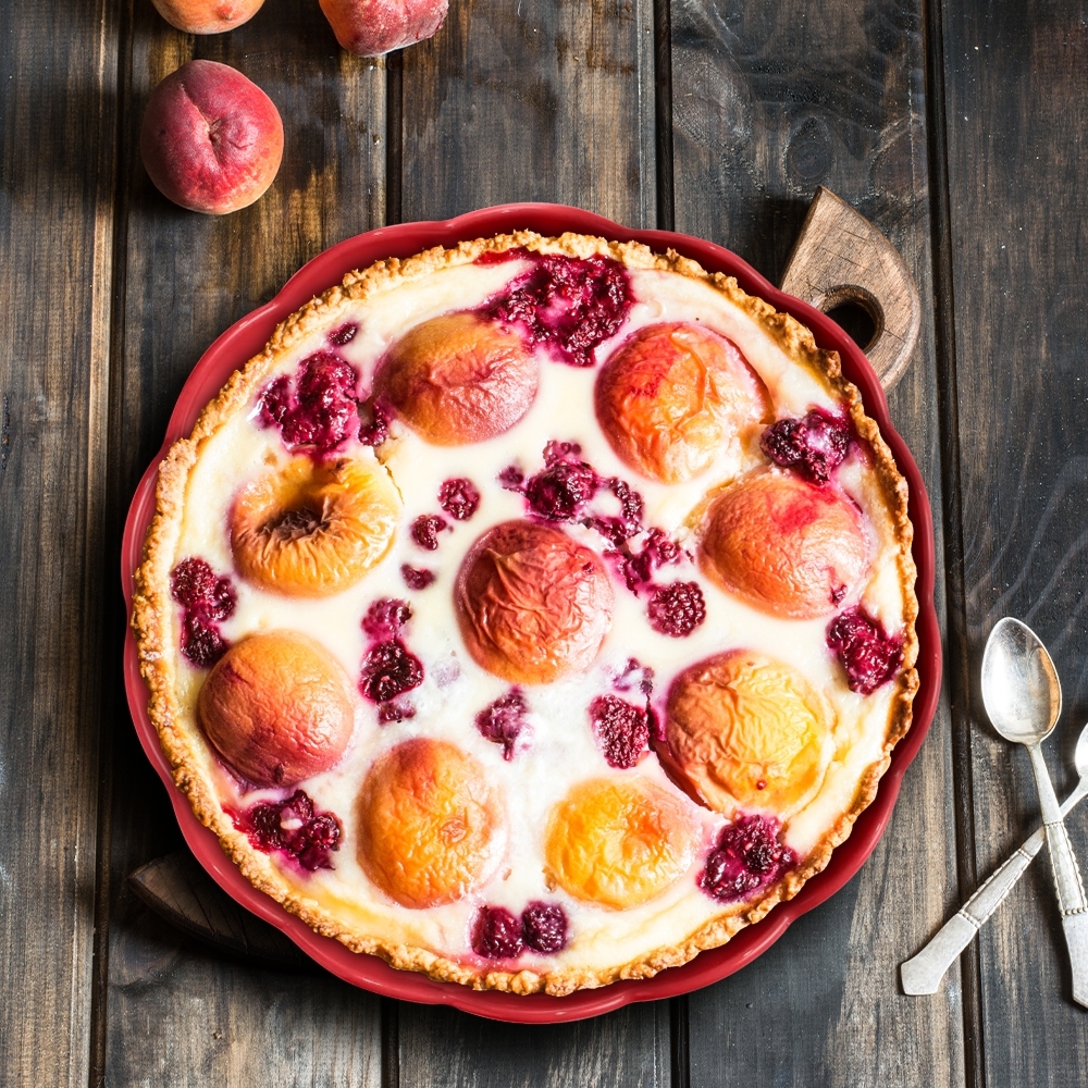 Emile Henry - Runde Kuchenform Ø 27 cm - Madeleine | Rose Candy