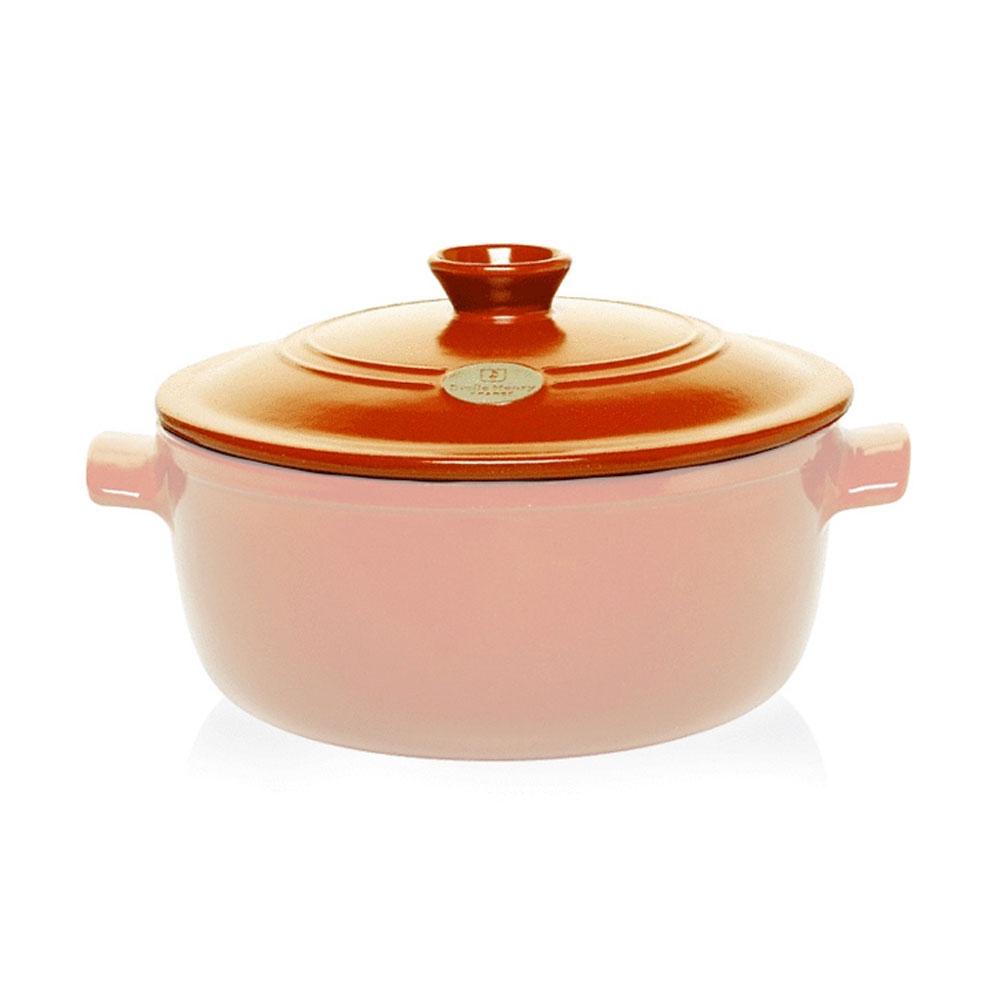 Emile Henry - Round stewpot Replacement Lid Ø 24 cm - Brick-red