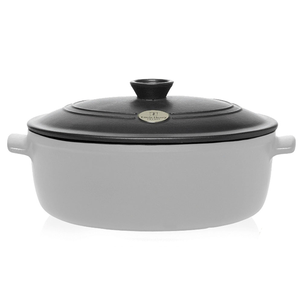 Emile Henry - Oval stewpot Replacement Lid Ø 31 cm - Coal