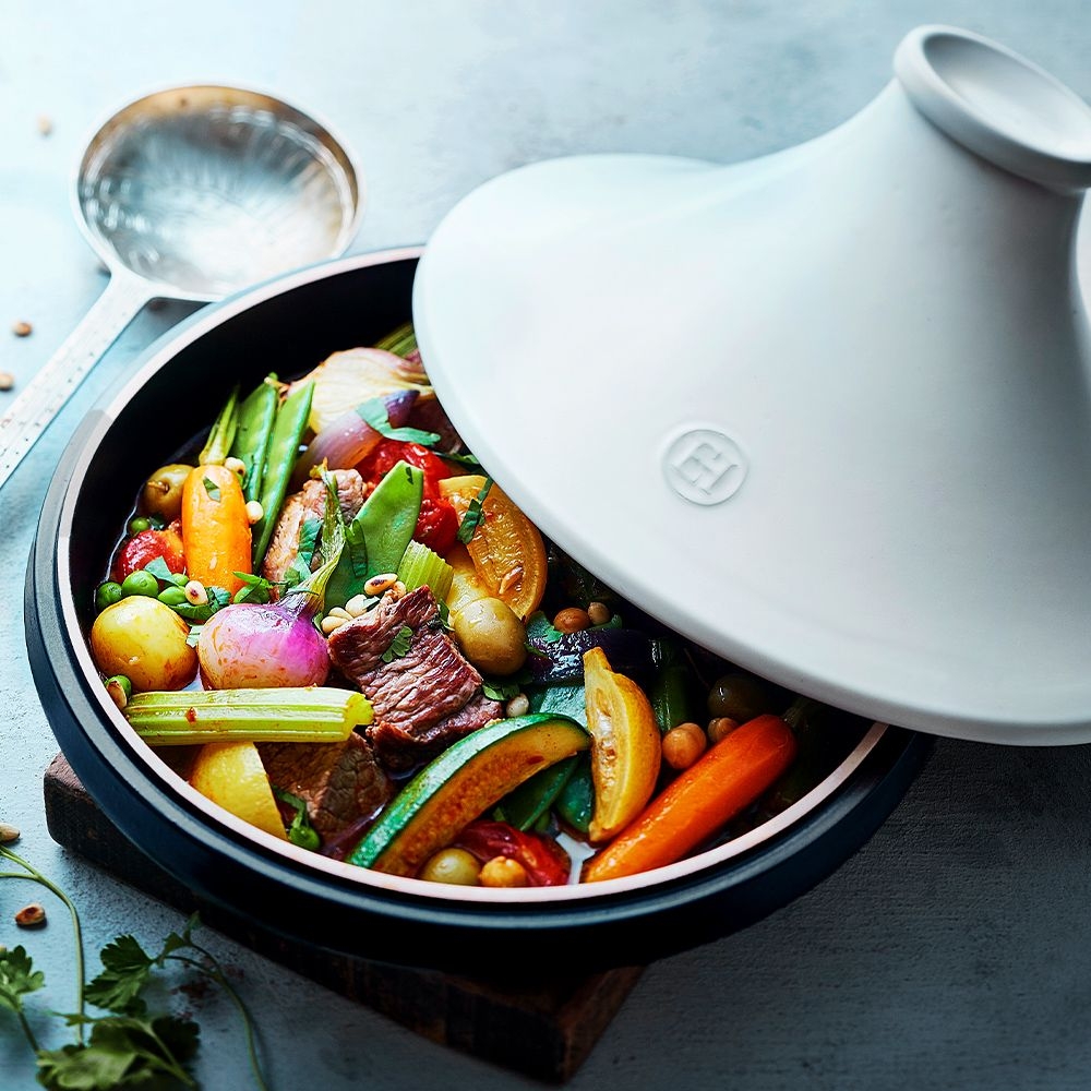 Emile Henry - Delight - Tagine Unterteil Schwarz 6632 / 9566