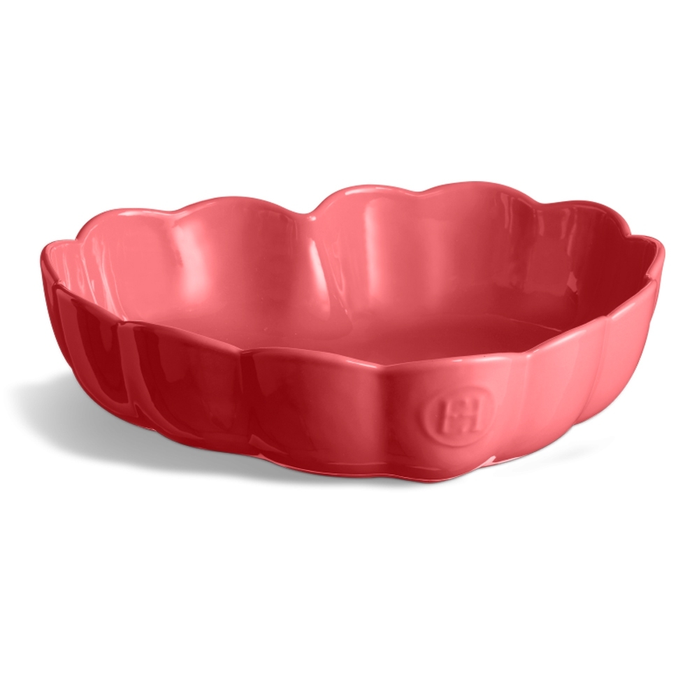 Emile Henry - Herzform 26,5 x 24,5 cm - Madeleine | Rose Candy