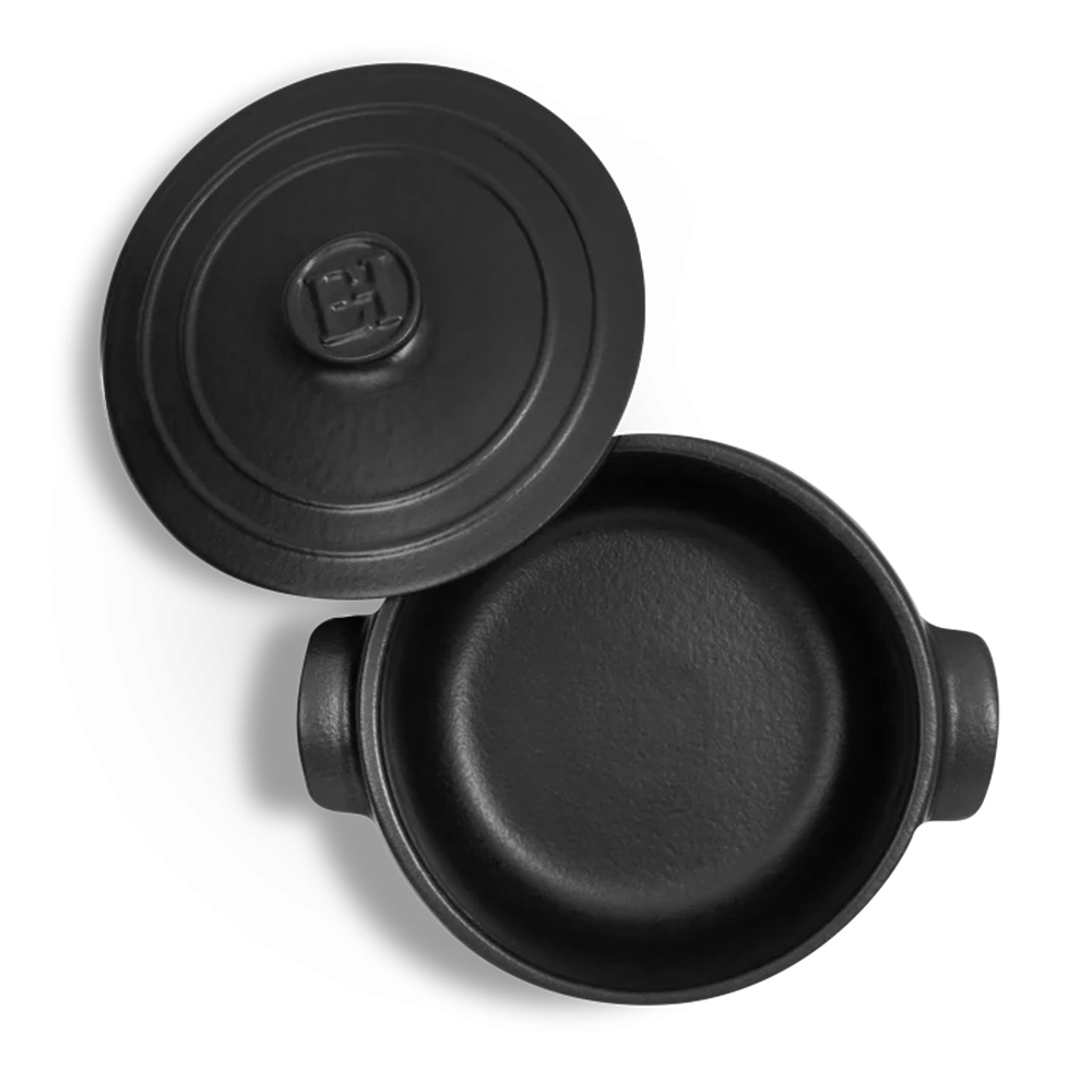 Emile Henry - SOLO Mini-Kasserolle Ø 17 cm I 650 ml - Basalt